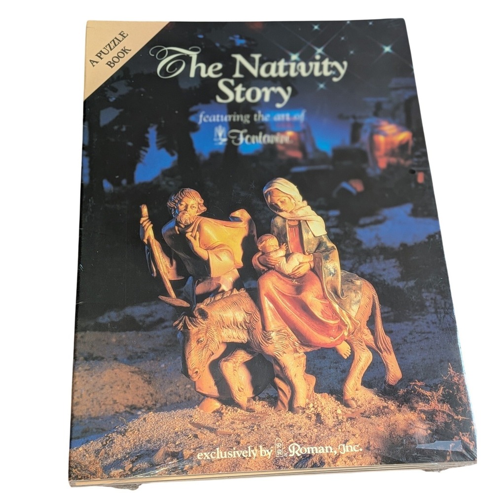 Fontanini The Nativity Story A Puzzle Book Roman Inc 1997 New Sealed Rare